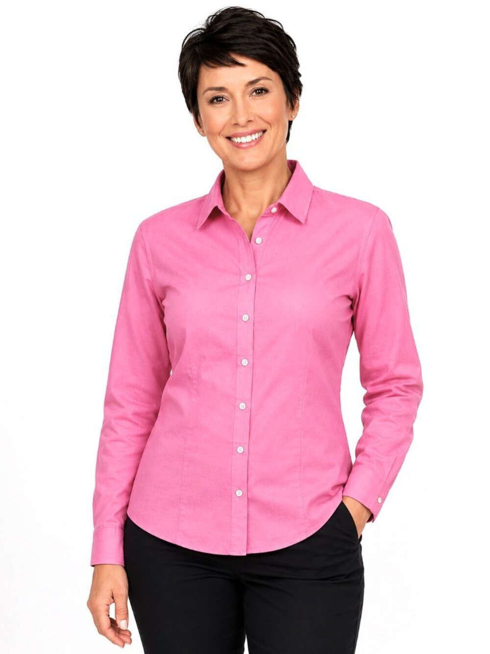 Talbots 100% Cotton Pink Button-Down Shirt NWT